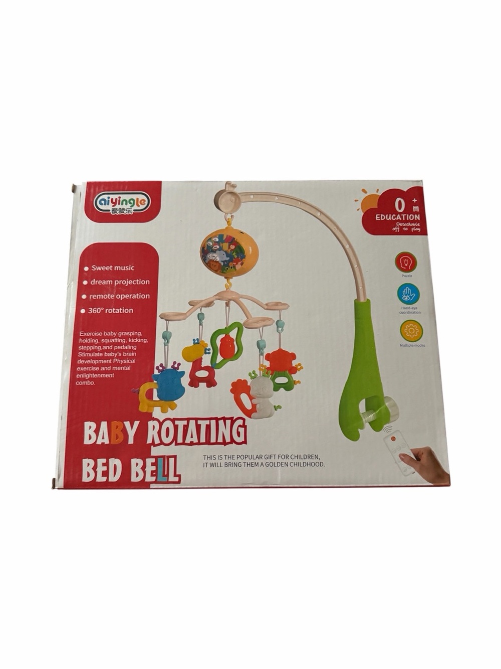 NWT-baby mobile- Baby Rotating Bed Bell Mobile